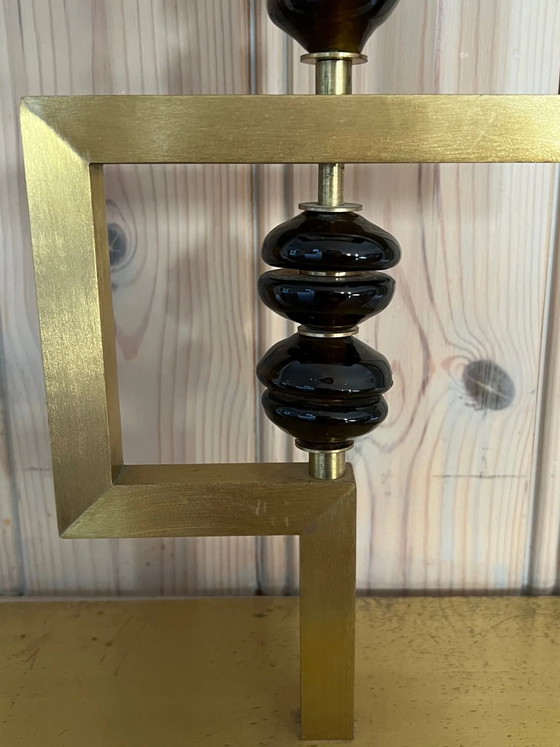 Vintage lamp – Table lamps, Metal, Glass (photo 3 of 6)