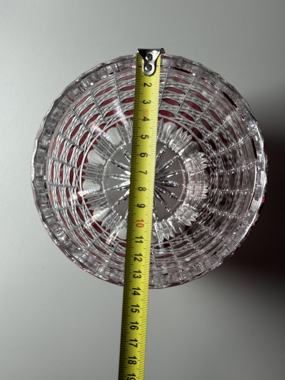 Image 1 of Rare Hand-Cut Overlay Crystal Vase in Ruby – Cristallerie de Lorraine, 1930s