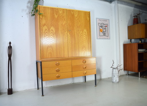 Mid Century Dresser Vintage Cabinet Highboard Hellerau Chest of Drawers