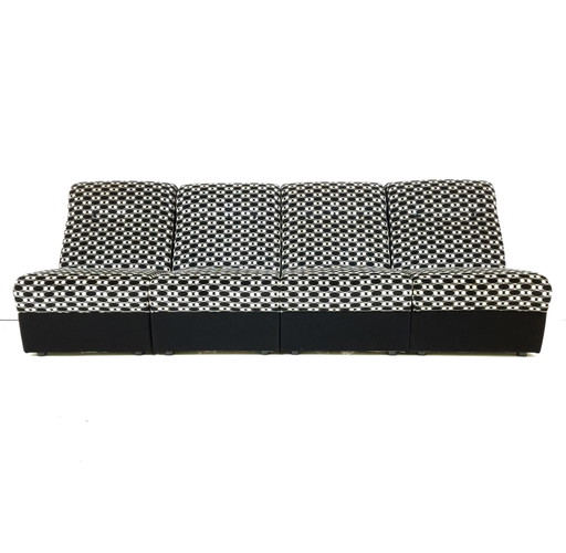 Canapé modulable vintage en 4 parties, design moderne du milieu du siècle