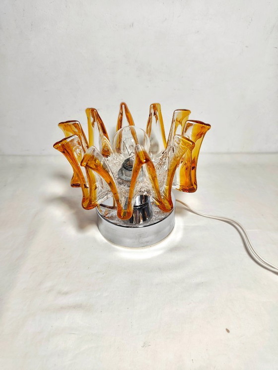 Image 1 of Glass table lamp. Italy, 1970s.