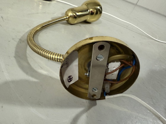 Image 1 of Lampade da parete flessibili in ottone, lampade da comodino, anni '60