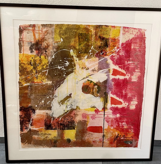 Image 1 of Bram Reijnders - Serigrafía, White Magic Turbulence - Enmarcado