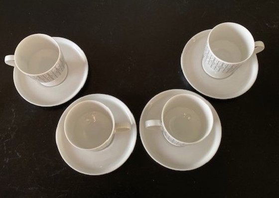 Image 1 of Rosenthal Studio Line Tapio Wirkkala 1960's mooie mokka set Composition /Secundo grey