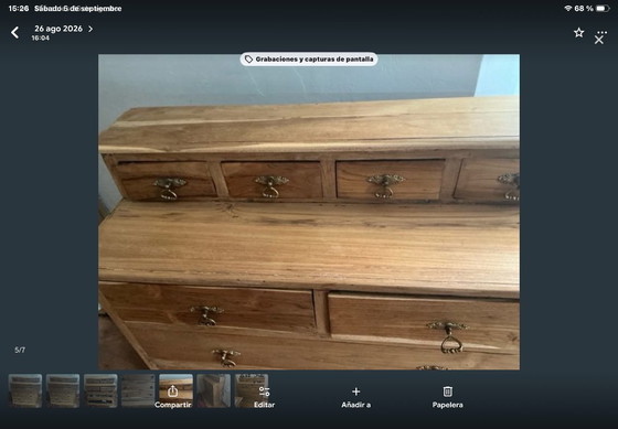 Holzkommode – Kommoden, Metal, Wood (photo 3 of 6)