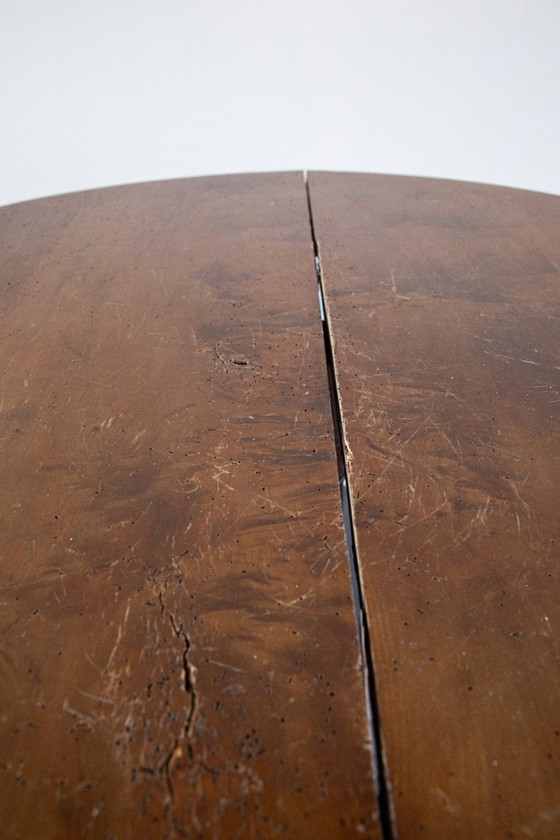Image 1 of Ronde antieke gueridon / bijzettafel