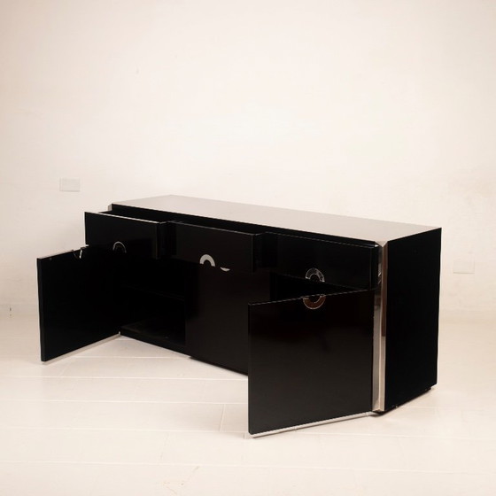Willy Rizzo Alveo Sideboard for Mario Sabot, Italy 1970 – Wood (photo 18 of 23)