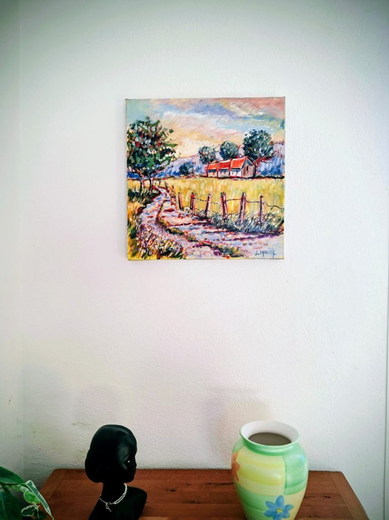 Image 1 of Joel LHOPITAL - Landscape of Hauts-de-France - Artist's Painting