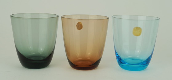 6 mid century GLASSES 1950s 60s colored glass WMF crystal glass, Glass & Decanter, Multi Color (photo 5 of 6)