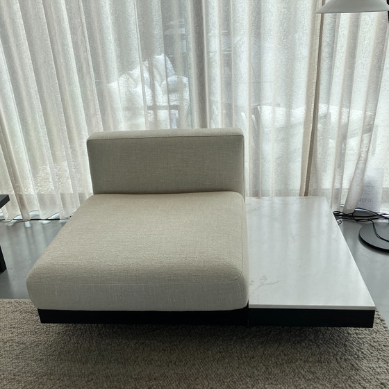 Image 1 of Serax Rudolph 2-seater + 1-seater sofa and side table marble top