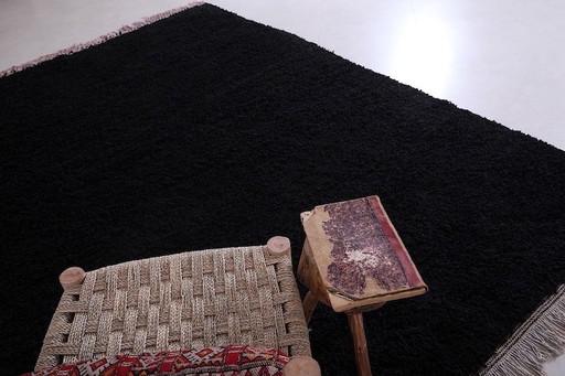 Traditional handmade pure wool rug, black, size 2/3 m – Alberto Bazzani, vloerkleden en tapijten (photo 2 of 9)