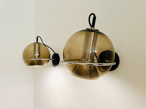 Image 1 of Ensemble d'appliques Globe par Frank Ligtelijn pour Raak Amsterdam, 1960