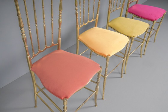Image 1 of Set of 4 Chiavari Chairs, Italy, 1960s