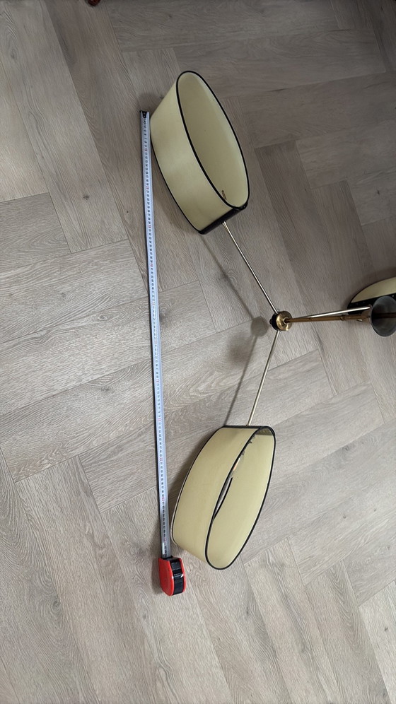 Vintage: Drie Armige Plafon Lamp Maison Liunel – Plafondlampen, Brass (photo 9 of 11)