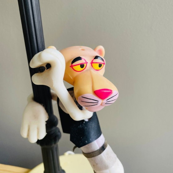 Image 1 of Vintage Italian plastic Pink Pantera table lamp by Nuova Linea Zero
