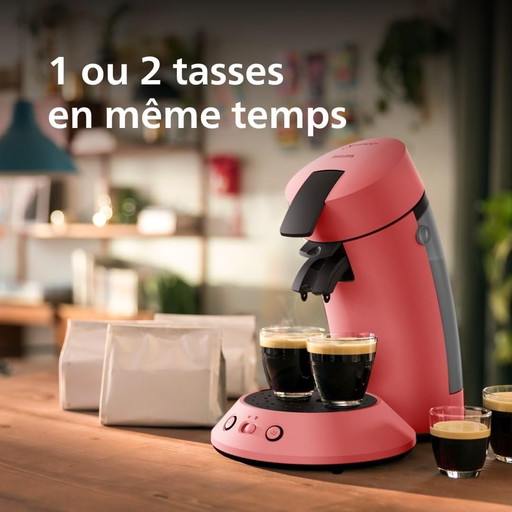 Senseo Original Plus Machine à café à dosettes, Sélection de l'intensité du café, Technologie Coffee Boost, 2 tasses a la fois, 