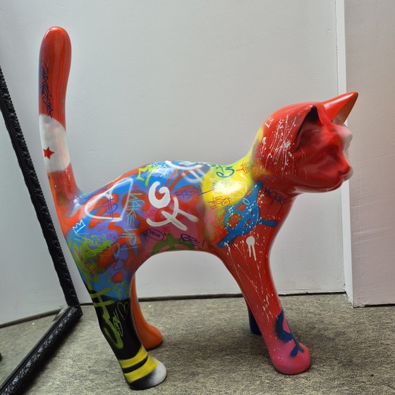 Image 1 of Statue de chat en polyester
