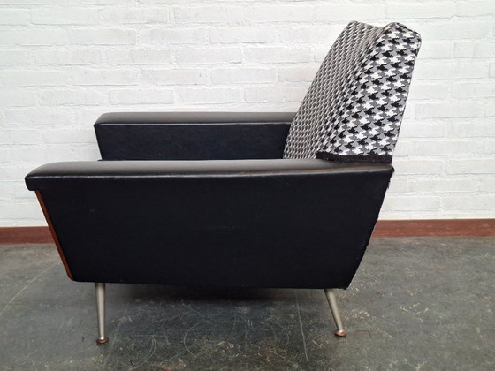 Top Form armchair from the 1960s reupholstered – Metal, Textile (photo 5 of 12)