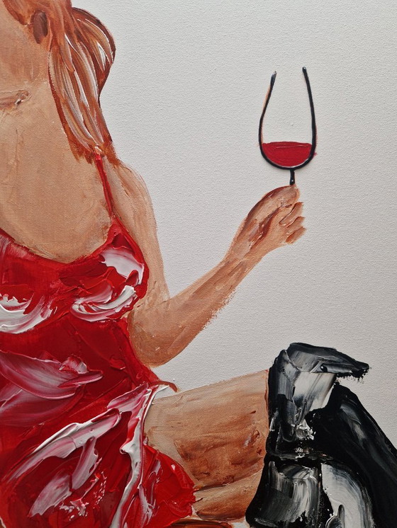 Image 1 of Henry ESCOBAR - The Glass - Artist's Painting