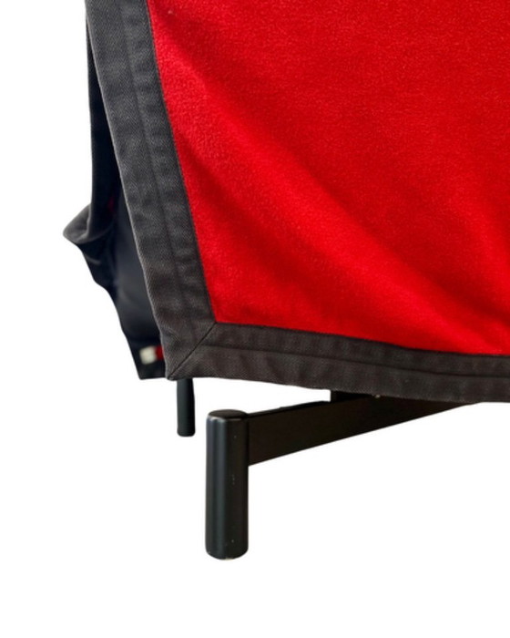 Image 1 of SOFA 'SINDBAD' BY VICO MAGISTRETTI FOR CASSINA RED VIRGIN WOOL