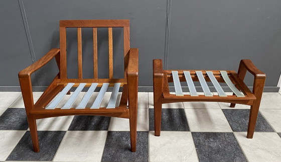 Image 1 of Poltrona Teak Arm di Arne Wahl Iversen rivestita