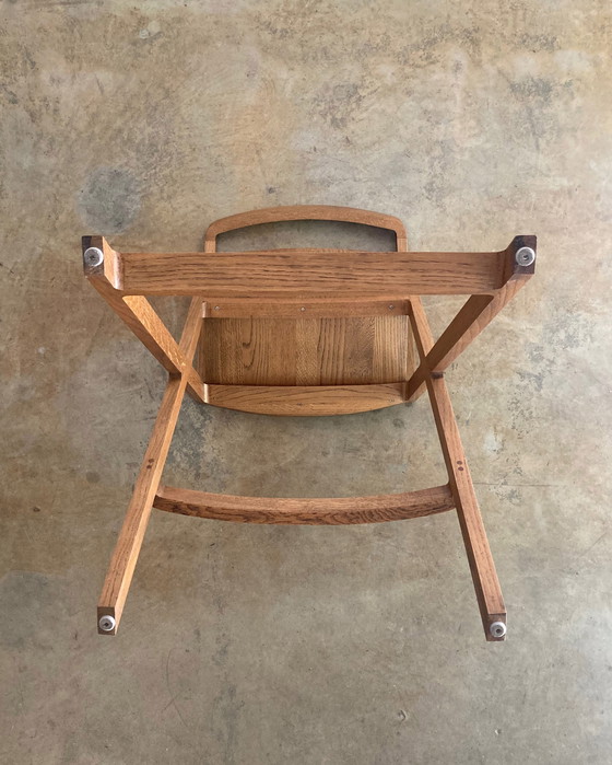 Image 1 of Tabouret de bar artisanal en bois