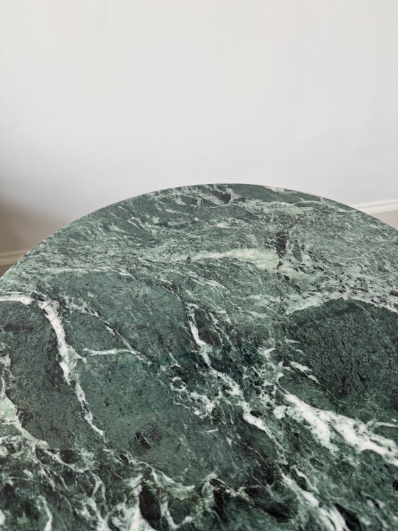 Image 1 of Knoll Saarinen table ronde marbre verdi alpi