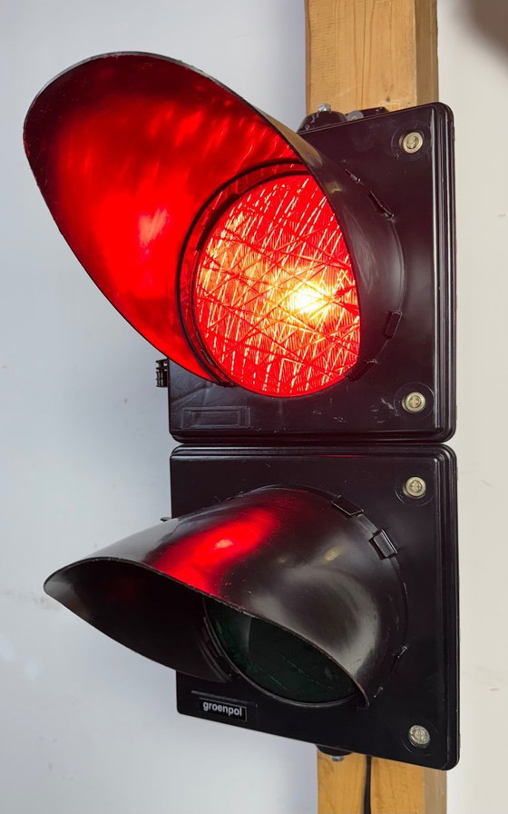 Image 1 of Feux de circulation industriels vintage, années 1980