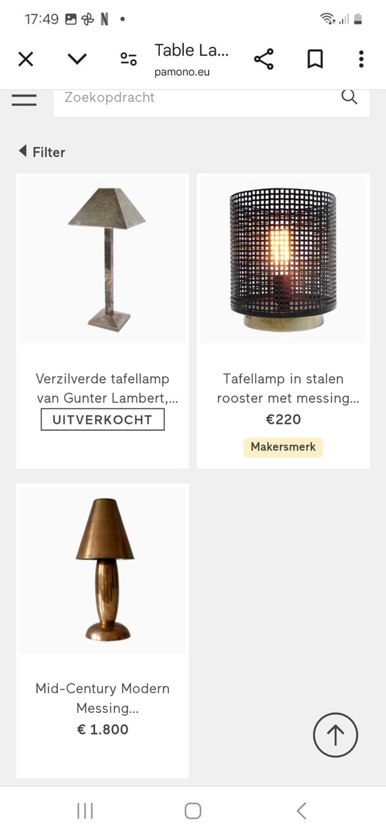 Image 1 of 2 Tafellampen van Gunter Lambert