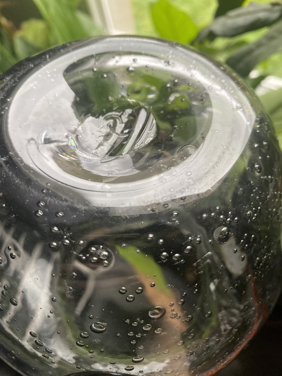 Image 1 of Jarra/jarra de vidrio hecha a mano con burbujas