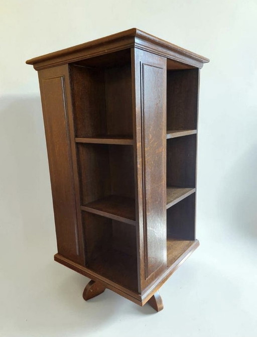 antieke Art Deco boekenmolen boekenkast