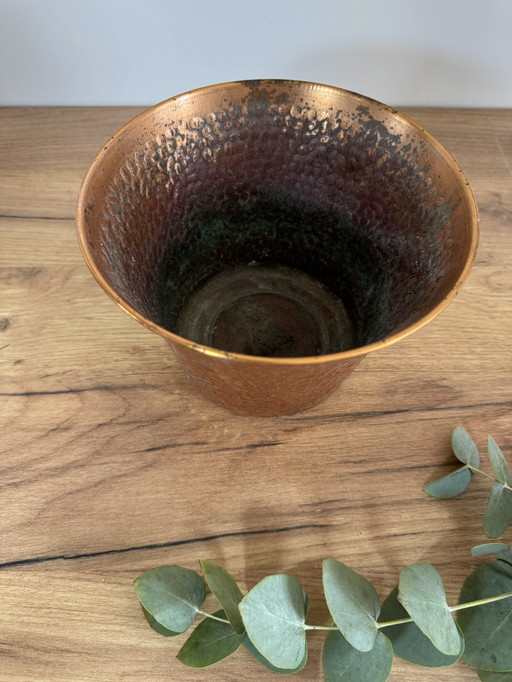 Vaso per piante in rame