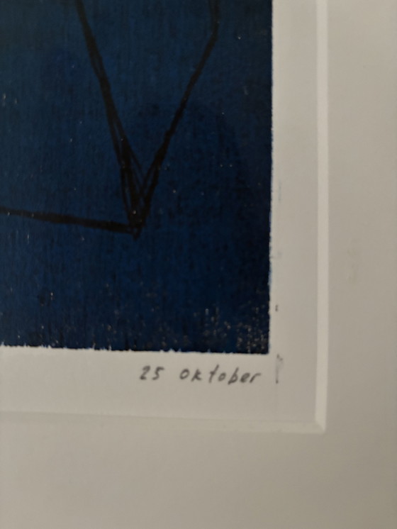 Image 1 of Woodcut Henriette Peasant Dance. Title: October 25