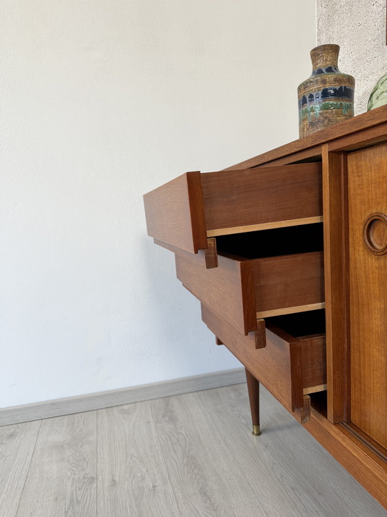 Image 1 of Teak sideboard / chest of drawers 200cm, 1960s