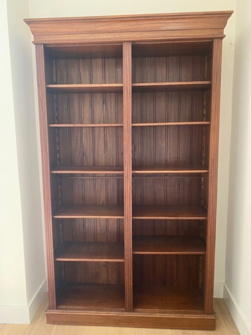 Massief mahonie boekenkast