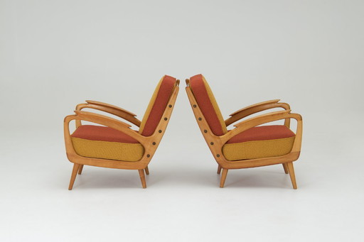 A pair of 1950s armchairs - B. Spuijs for 'De Ster' Gelderland