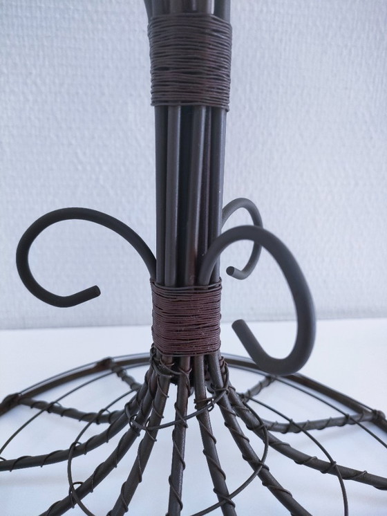 Image 1 of chandelier sept feux métal terre cuite