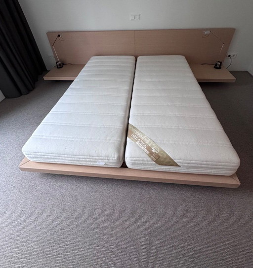 Letto matrimoniale Poliform Ando in rovere chiaro, 160x200 cm