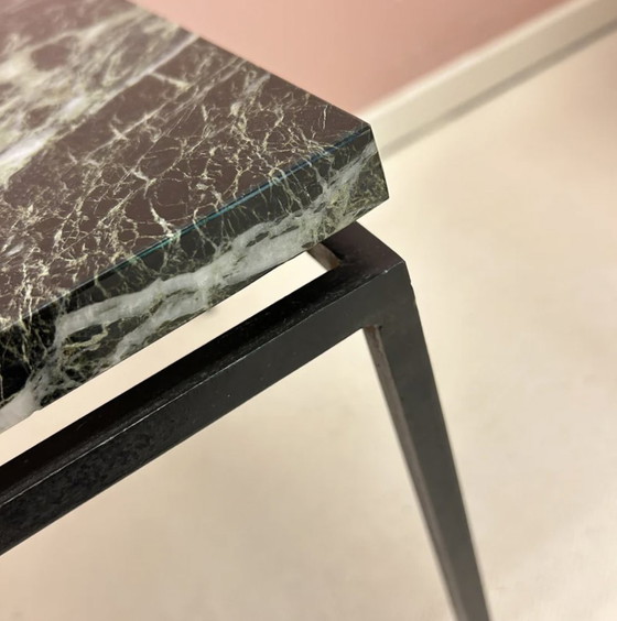 Image 1 of Marble And Metal Side Table