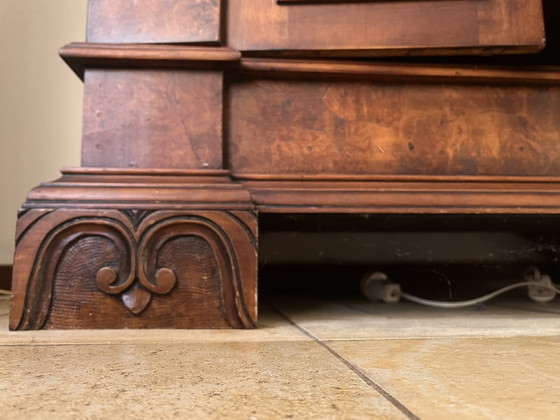 Italiaanse notenhouten broodkast – Wandkast, Wood, Textile (photo 6 of 14)