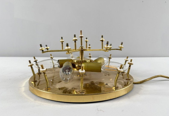 Image 1 of Grande lampada da parete/apparecchio da parete floreale di Ernst Palme, 1960