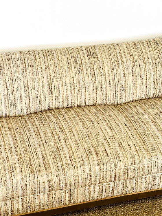 Image 1 of Vintage Art Deco woonkamerset van gebogen hout en riet, 1950, set van 3