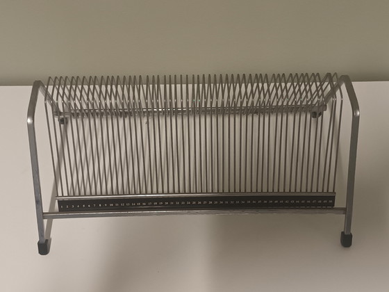 Image 1 of présentoir à disques vinyles vintage