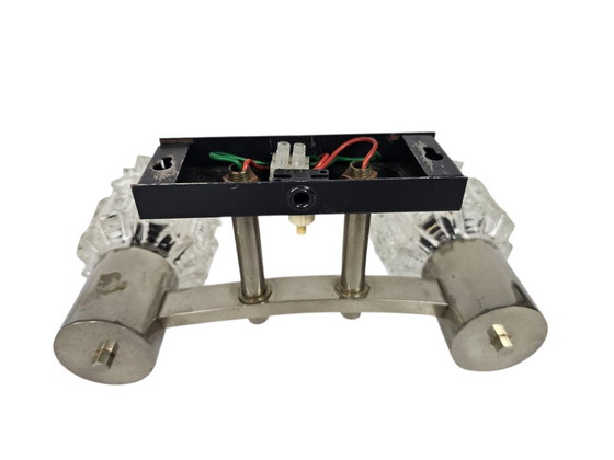 Image 1 of Attr. Staff Leuchten - wall lamp - chrome - crystal - West Germany - 70's