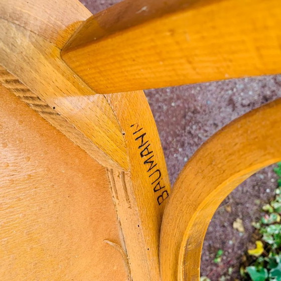 Baumann Nr. 21 Bürosessel, Holz, Braun, Vintage (Foto 15 von 15)