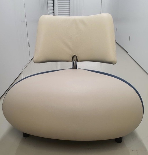 Leolux pallone fauteuil grigio blu/ecru