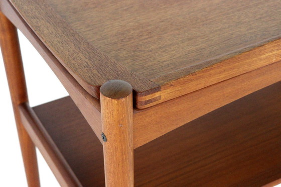 Image 1 of Carrello Poul Hundevad con vassoio rimovibile, stile vintage danese.