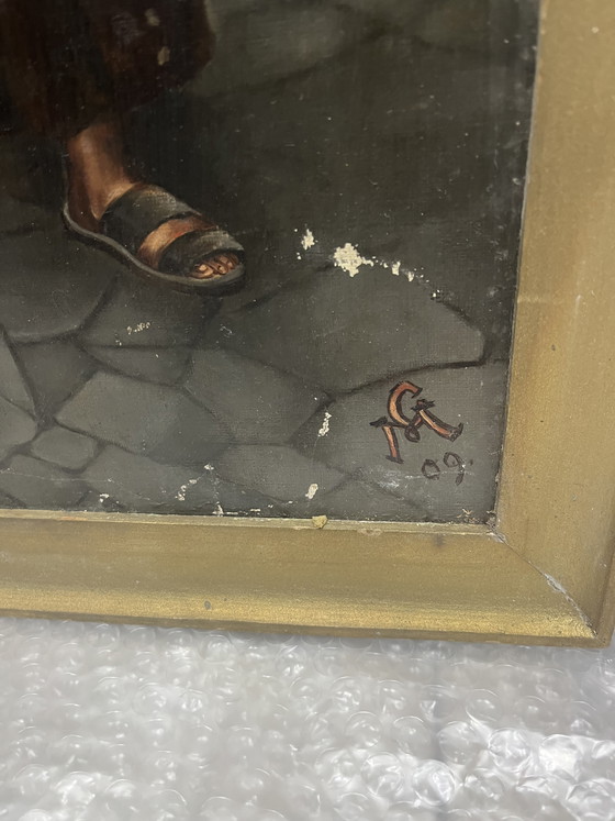 Image 1 of Oil Paintings on Canvas - "Monks in the Cellar" 1909