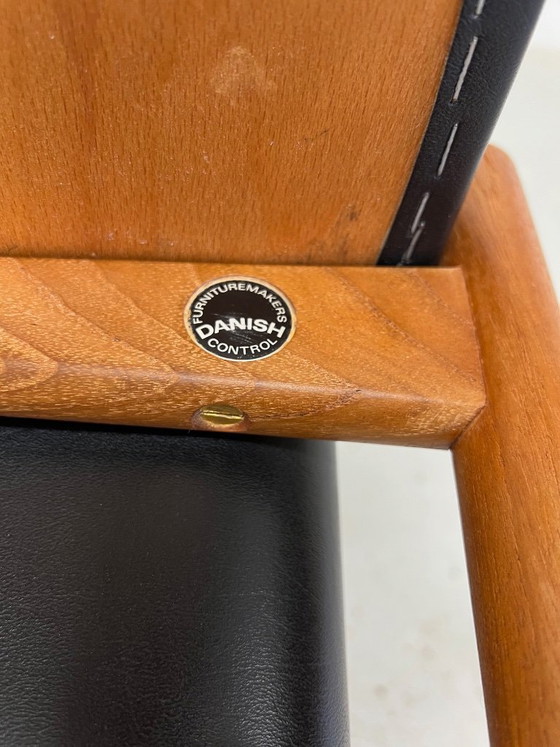 Image 1 of Repose-pieds vintage danois en teck par Hugo Frandsen pour Spøttrup, 1960.