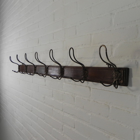 Image 1 of Wall Coat Rack With 7 Hooks With Gargoyles